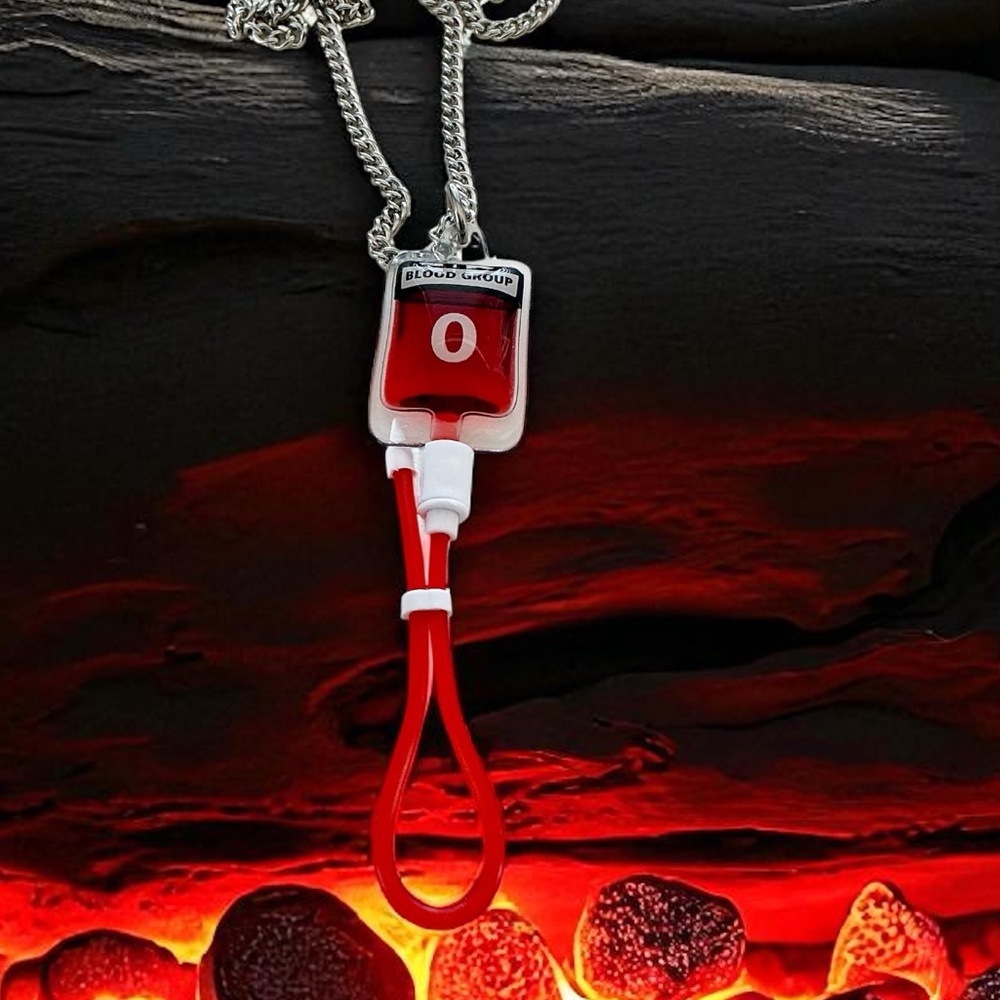 🆕 Type O Blood Bag Pendant